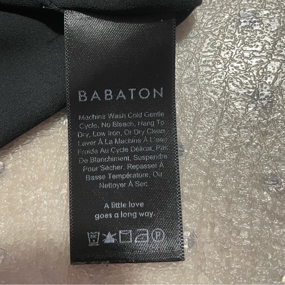 Aritzia Babaton Tadema Blouse Black Small - Picture 6 of 8